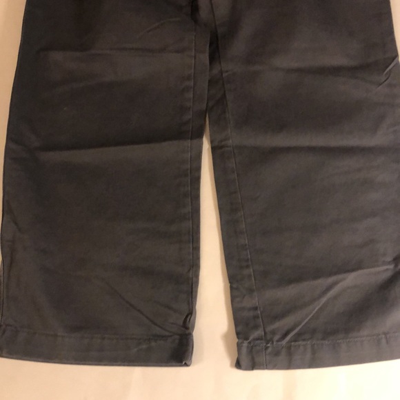 NWT Lands End Canvas Men’s Plain Front Straight Fit Steel Gray Chinos - 34 x 30 - Picture 8 of 15